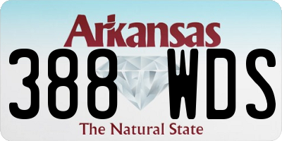 AR license plate 388WDS