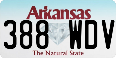 AR license plate 388WDV
