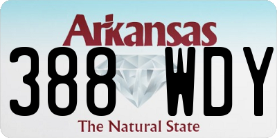 AR license plate 388WDY