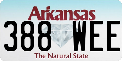AR license plate 388WEE