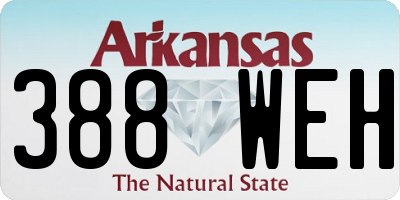 AR license plate 388WEH