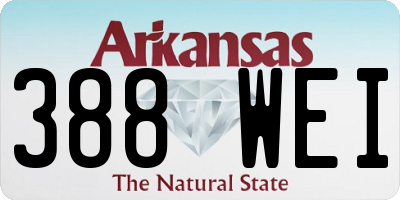 AR license plate 388WEI