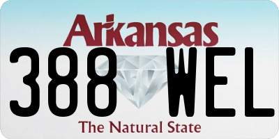 AR license plate 388WEL