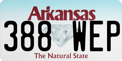 AR license plate 388WEP