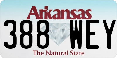 AR license plate 388WEY