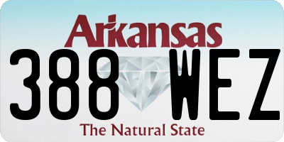AR license plate 388WEZ