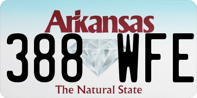 AR license plate 388WFE