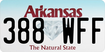 AR license plate 388WFF