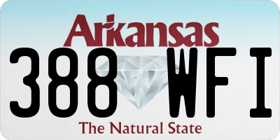 AR license plate 388WFI