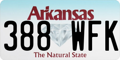 AR license plate 388WFK