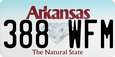 AR license plate 388WFM