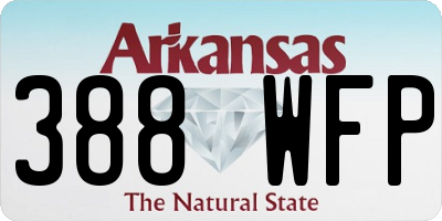 AR license plate 388WFP