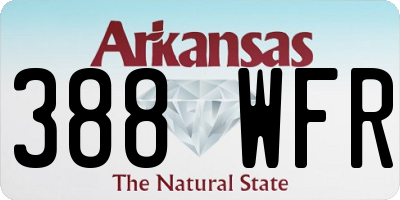 AR license plate 388WFR