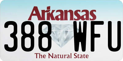 AR license plate 388WFU