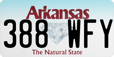 AR license plate 388WFY