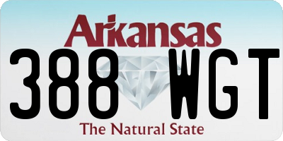 AR license plate 388WGT