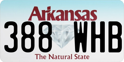 AR license plate 388WHB