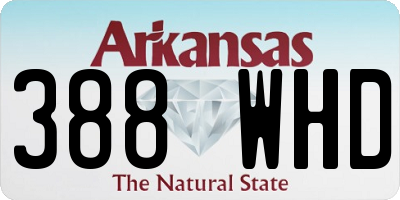 AR license plate 388WHD
