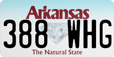 AR license plate 388WHG