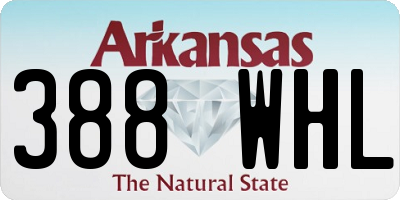 AR license plate 388WHL
