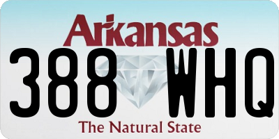 AR license plate 388WHQ