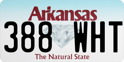 AR license plate 388WHT