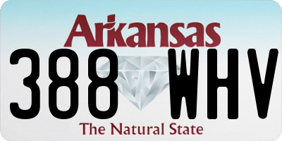AR license plate 388WHV