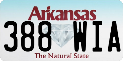 AR license plate 388WIA