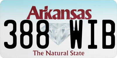 AR license plate 388WIB