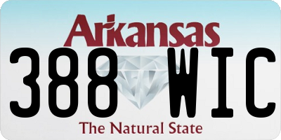 AR license plate 388WIC