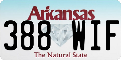 AR license plate 388WIF