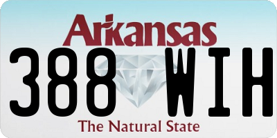 AR license plate 388WIH