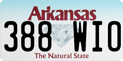 AR license plate 388WIO
