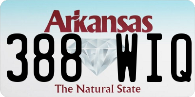 AR license plate 388WIQ