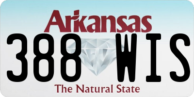 AR license plate 388WIS