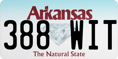 AR license plate 388WIT