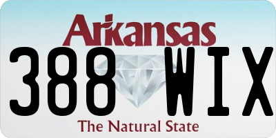 AR license plate 388WIX