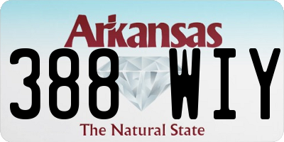 AR license plate 388WIY