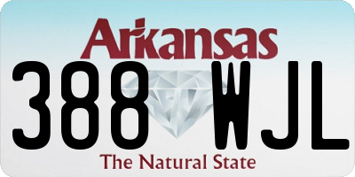 AR license plate 388WJL