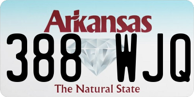 AR license plate 388WJQ