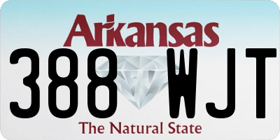AR license plate 388WJT
