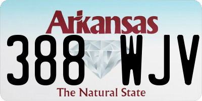 AR license plate 388WJV