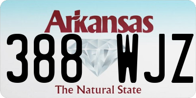 AR license plate 388WJZ