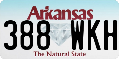 AR license plate 388WKH