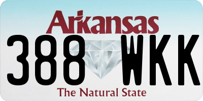 AR license plate 388WKK