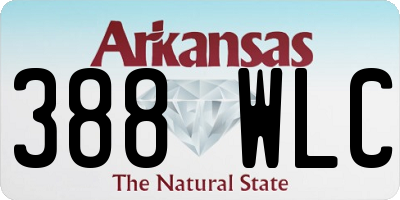 AR license plate 388WLC