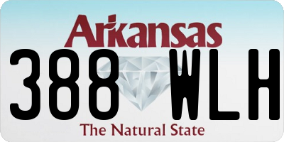 AR license plate 388WLH
