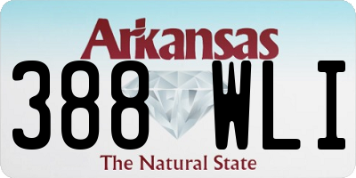 AR license plate 388WLI