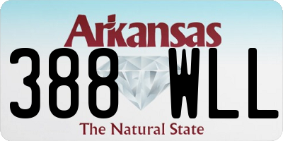 AR license plate 388WLL