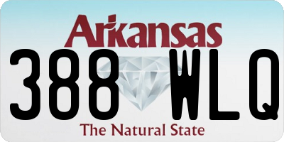 AR license plate 388WLQ